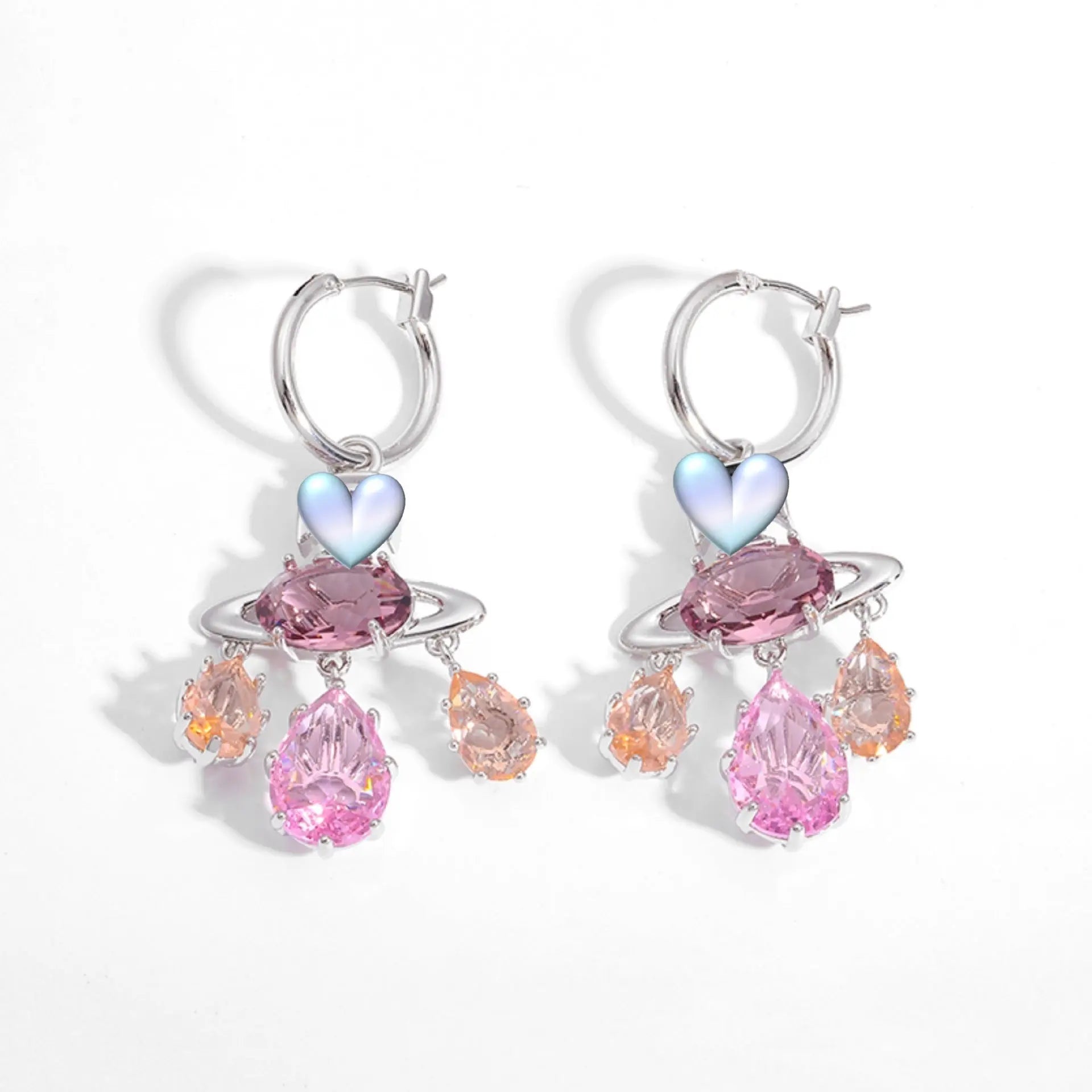 Colored zircon necklace clavicle crystal set ornaments - Blade & Thread