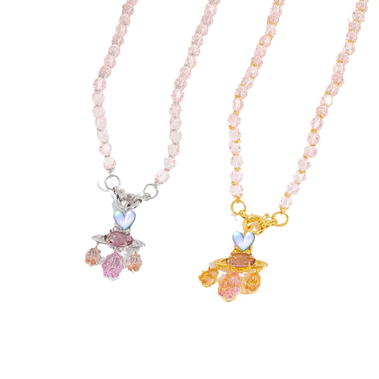 Colored zircon necklace clavicle crystal set ornaments - Blade & Thread
