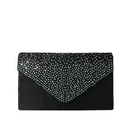 Colorful hot diamond black clutch nowadaysfashion