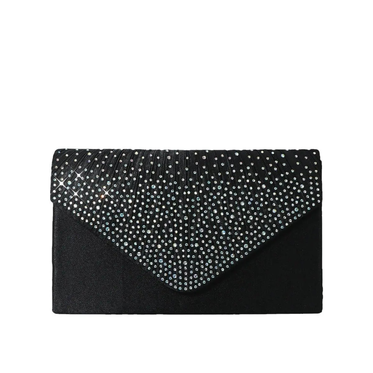 Colorful hot diamond black clutch - Blade & Thread