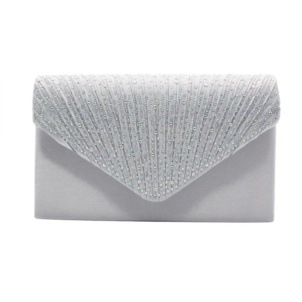 Colorful hot diamond black clutch - Blade & Thread