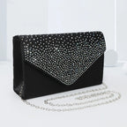 Colorful hot diamond black clutch nowadaysfashion