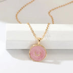 Colorful Moon Star Lightning Pendant Necklaces For Girls Enamel Fashion Jewelry nowadaysfashion