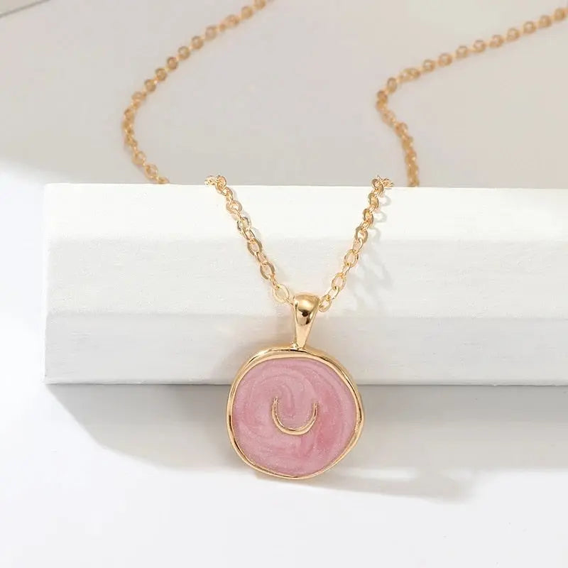 Colorful Moon Star Lightning Pendant Necklaces For Girls Enamel Fashion Jewelry nowadaysfashion