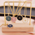 Colorful Moon Star Lightning Pendant Necklaces For Girls Enamel Fashion Jewelry nowadaysfashion