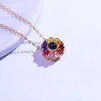 Colorful projection necklace girlfriend gift nowadaysfashion