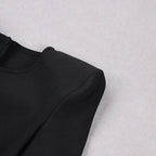 Commuting temperament feather long-sleeved dress French dress nowadaysfashion