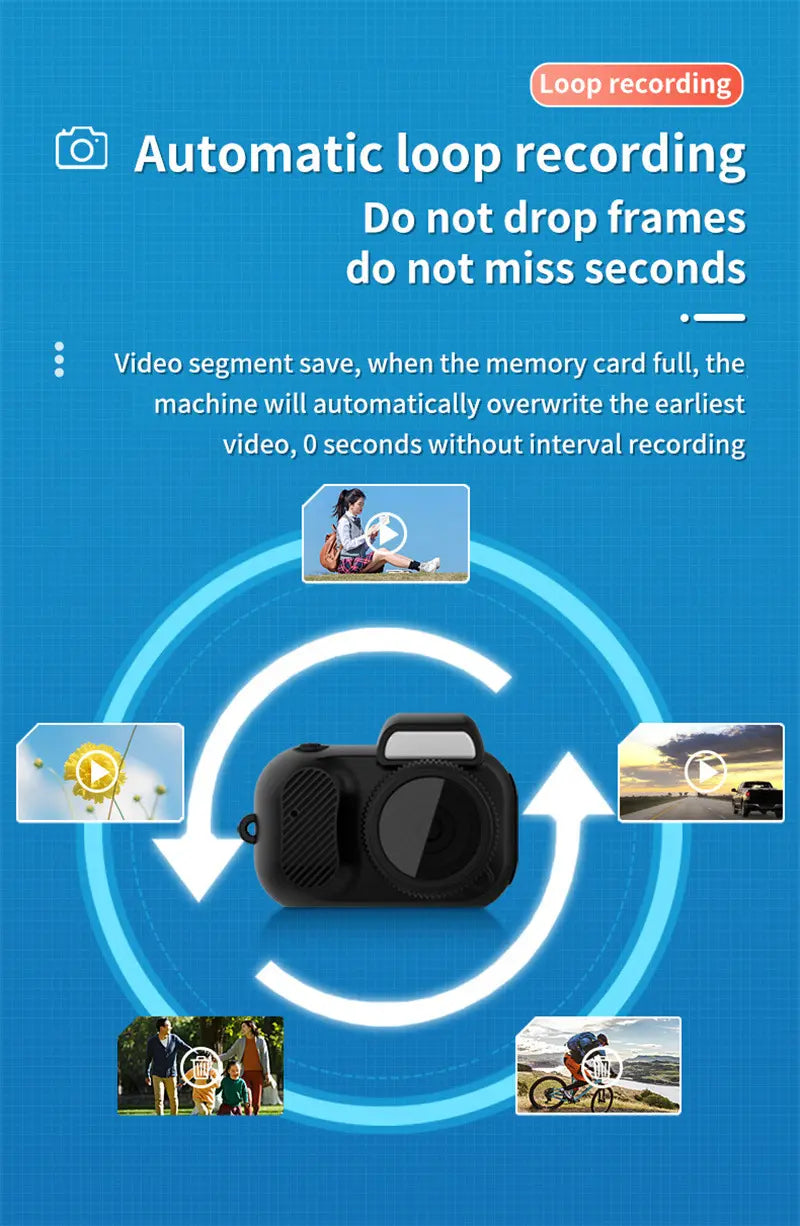 Compact 1080p HD Retro Mini Camera - Perfect Pocket-Sized Gift for Any Occasion! My Store 2