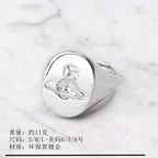 Concave Planet Oval Ring nowadaysfashion