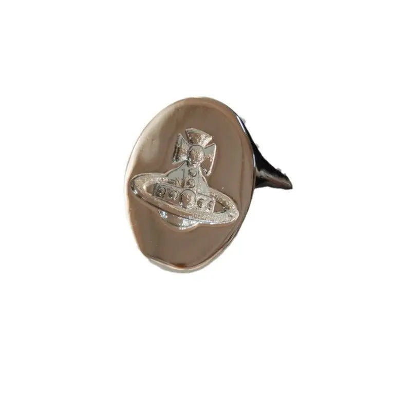 Concave Planet Oval Ring - Blade & Thread