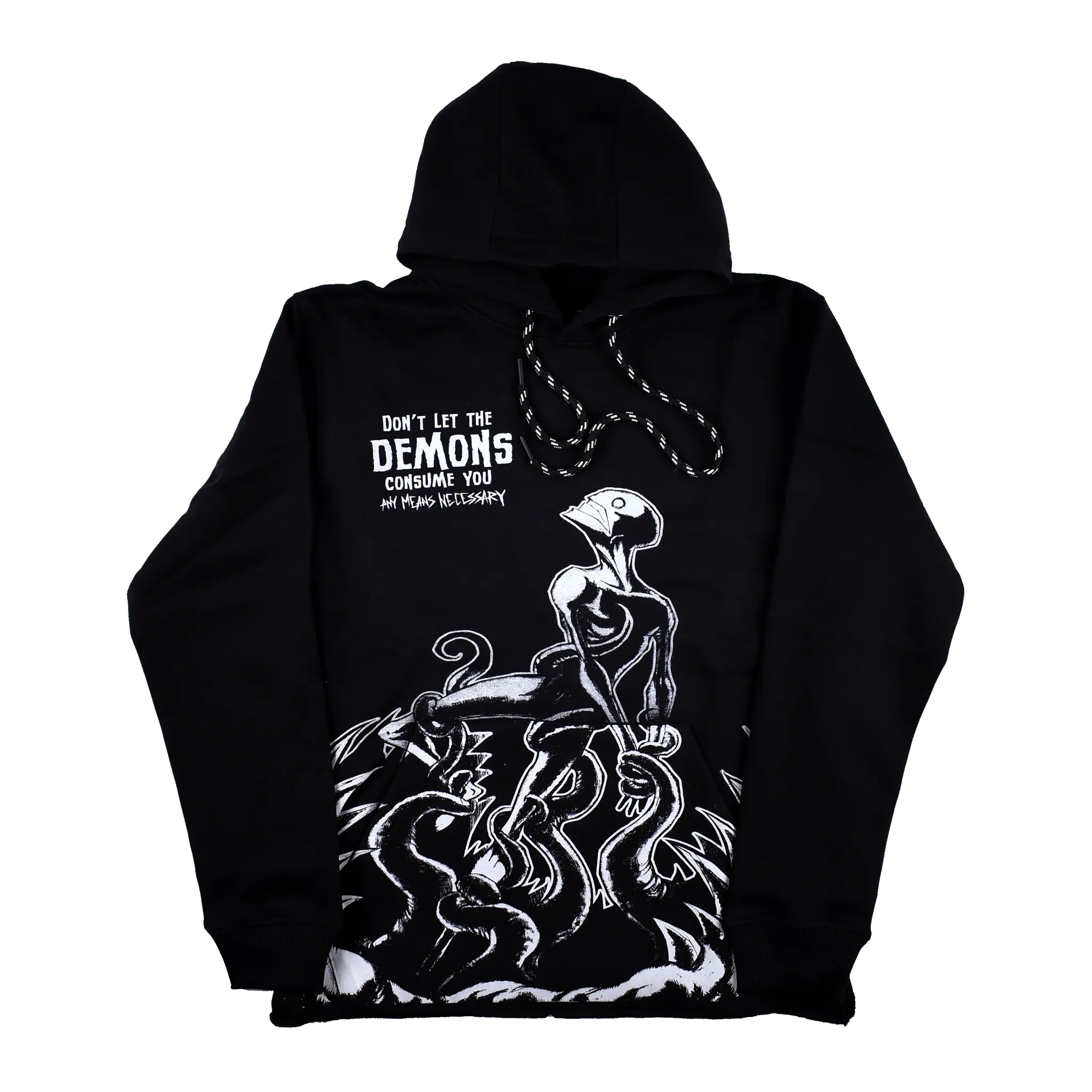 Consumed Pullover Hoodie Black Any Means Necessary Clothing