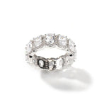 Cool and handsome men's hip-hop diamond-encrusted five-piece ring set nowadaysfashion