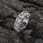 Cool and handsome men's hip-hop diamond-encrusted five-piece ring set nowadaysfashion