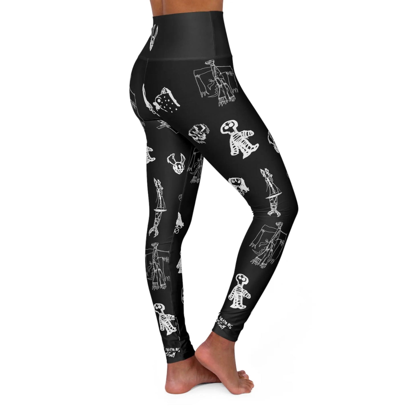 Corrupted Youth High Waisted Leggings Any Means Necessary Clothing