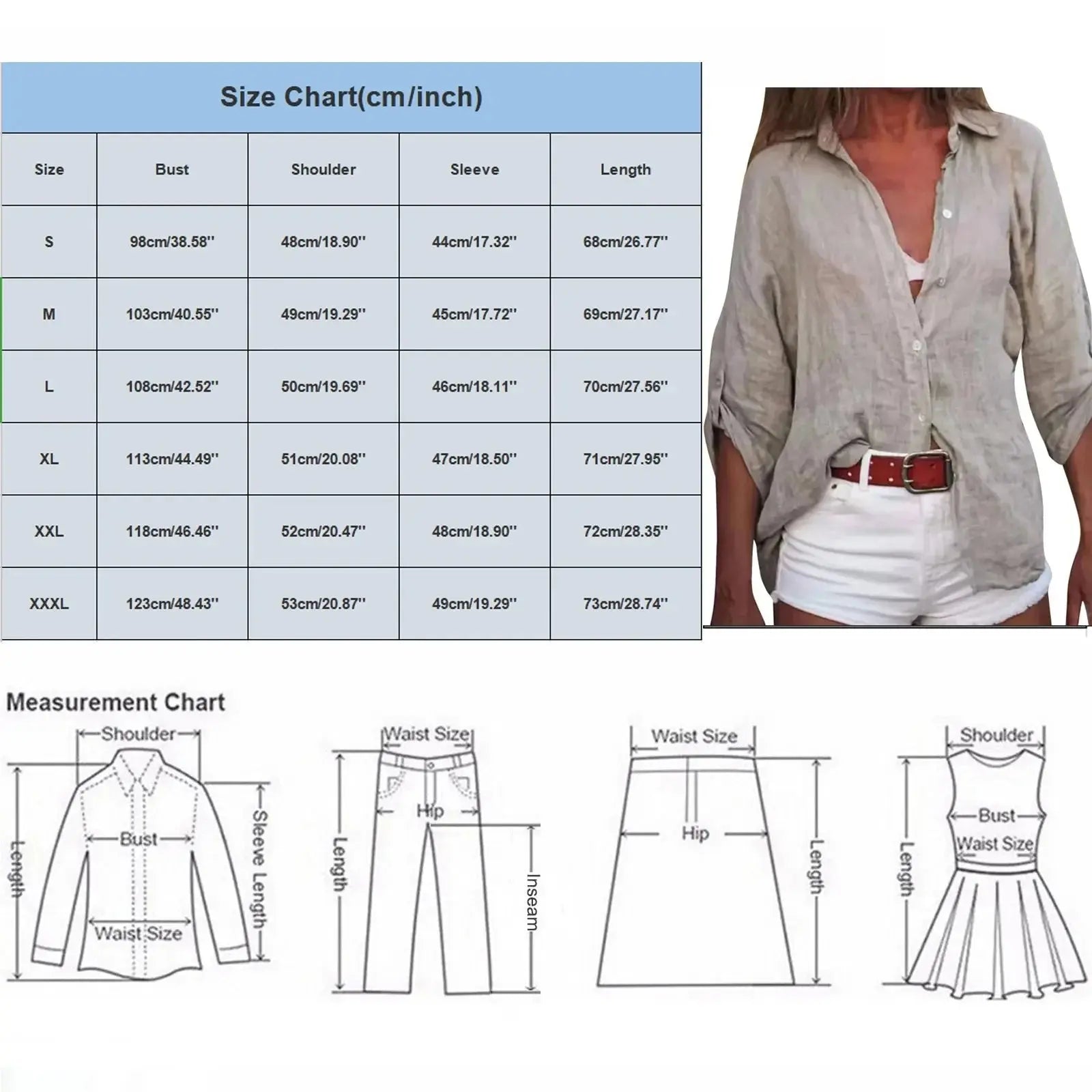 Cotton Linen Blouse Shirts Summer Solid Color Short Sleeve Buttons Cardigan Shirts - Blade & Thread