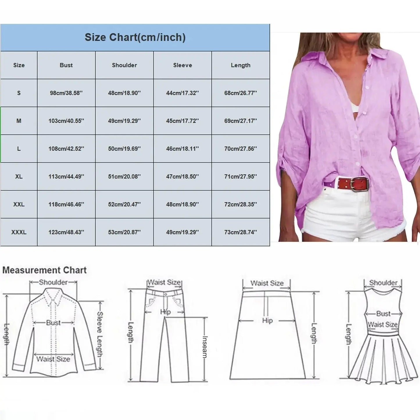 Cotton Linen Blouse Shirts Summer Solid Color Short Sleeve Buttons Cardigan Shirts - Blade & Thread