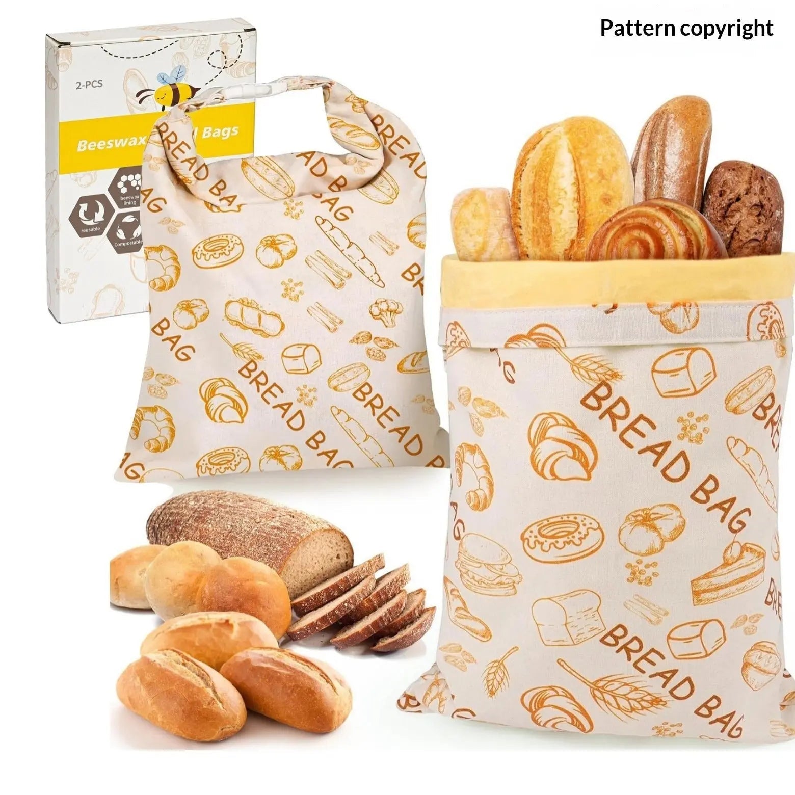 Cotton Linen Bread Bag - Blade & Thread