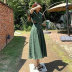 Cotton Linen Skirt 2 Two Piece Sets Outfits Female Short Sleeve Blazer Suits with High Waist nowadaysfashion
