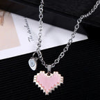 Couple attract bestie necklace love mosaic magnetic pendant nowadaysfashion