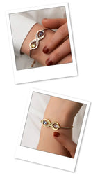 couple bracelet birthstone engraved bracelet nowadaysfashion