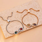 couple bracelet birthstone engraved bracelet nowadaysfashion
