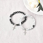 Couple colorful rosary bracelets nowadaysfashion