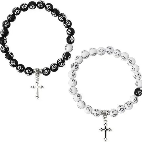 Couple colorful rosary bracelets nowadaysfashion