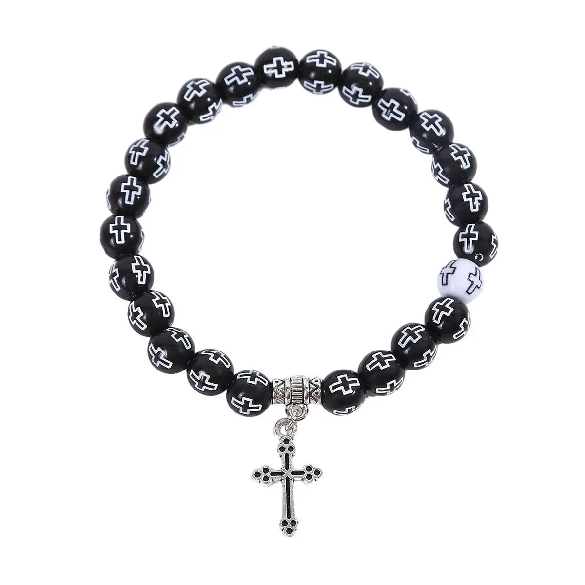 Couple colorful rosary bracelets - Blade & Thread