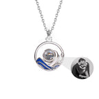 Couples who can customize photos Projection Necklace  Pendant Jewelry For Lover Girlfriend nowadaysfashion