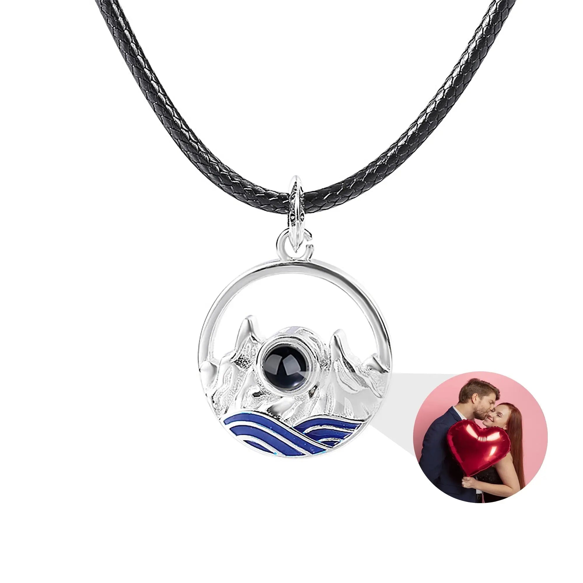 Couples who can customize photos Projection Necklace  Pendant Jewelry For Lover Girlfriend nowadaysfashion