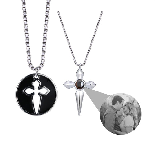 Couples who can customize photosProjection Necklace Pendant Jewelry nowadaysfashion