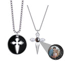 Couples who can customize photosProjection Necklace Pendant Jewelry nowadaysfashion
