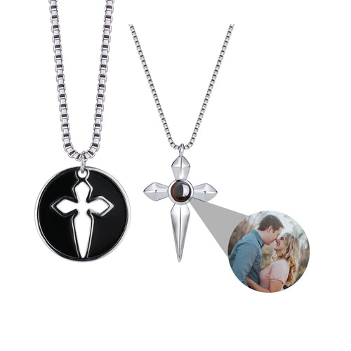 Couples who can customize photosProjection Necklace Pendant Jewelry nowadaysfashion