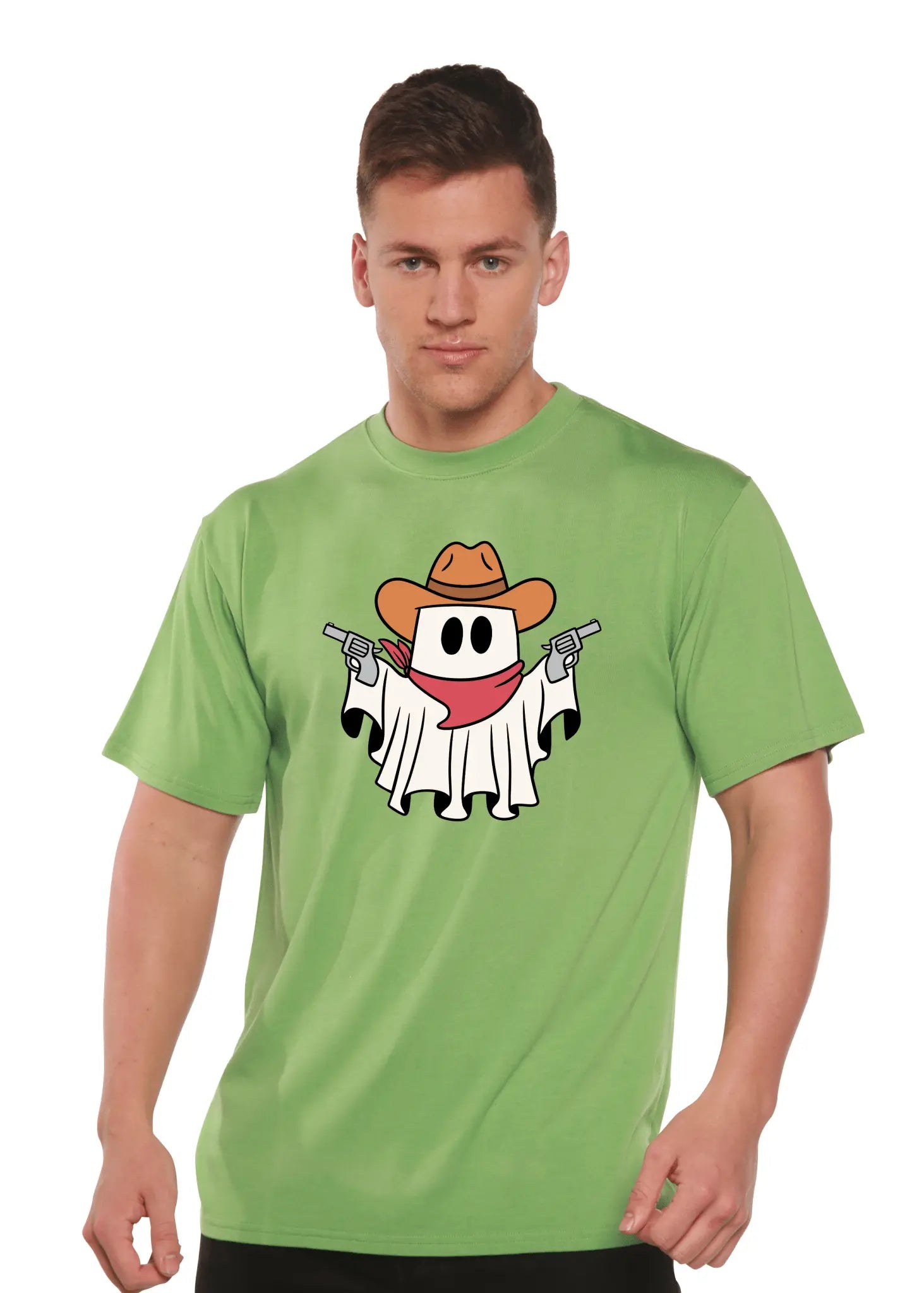 Cowboy Ghost Unisex Bamboo Viscose/Organic Cotton Short Sleeve Graphic T-Shirt - Blade & Thread
