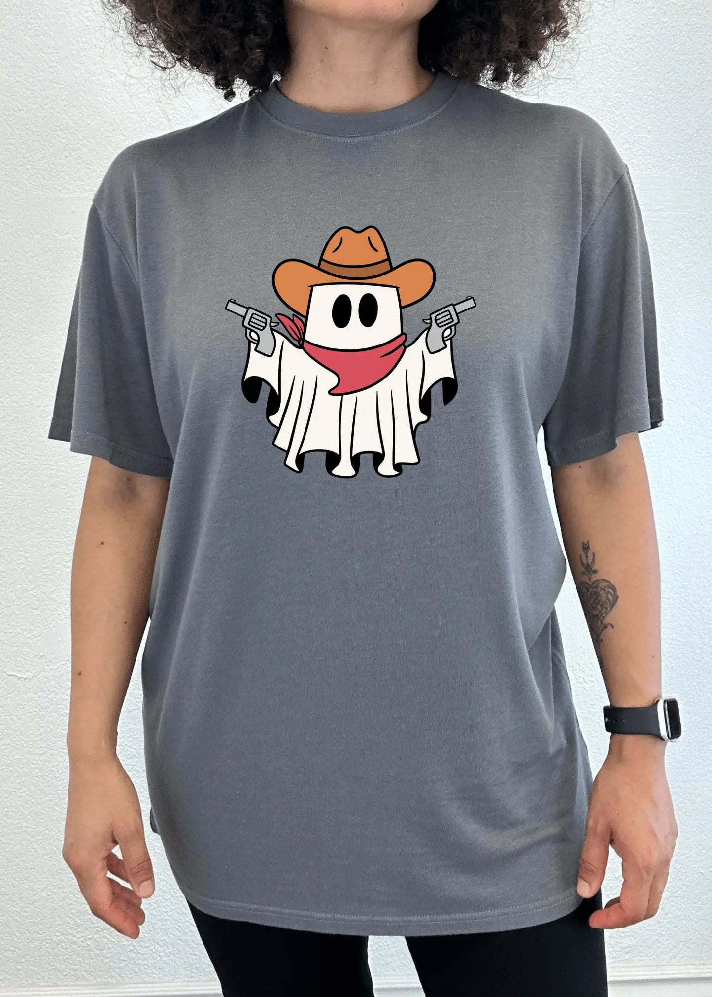 Cowboy Ghost Unisex Bamboo Viscose/Organic Cotton Short Sleeve Graphic T-Shirt - Blade & Thread