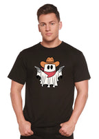 Cowboy Ghost Unisex Bamboo Viscose/Organic Cotton Short Sleeve Graphic T-Shirt Spun Bamboo