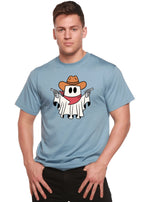 Cowboy Ghost Unisex Bamboo Viscose/Organic Cotton Short Sleeve Graphic T-Shirt Spun Bamboo