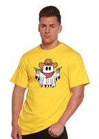 Cowboy Ghost Unisex Bamboo Viscose/Organic Cotton Short Sleeve Graphic T-Shirt Spun Bamboo