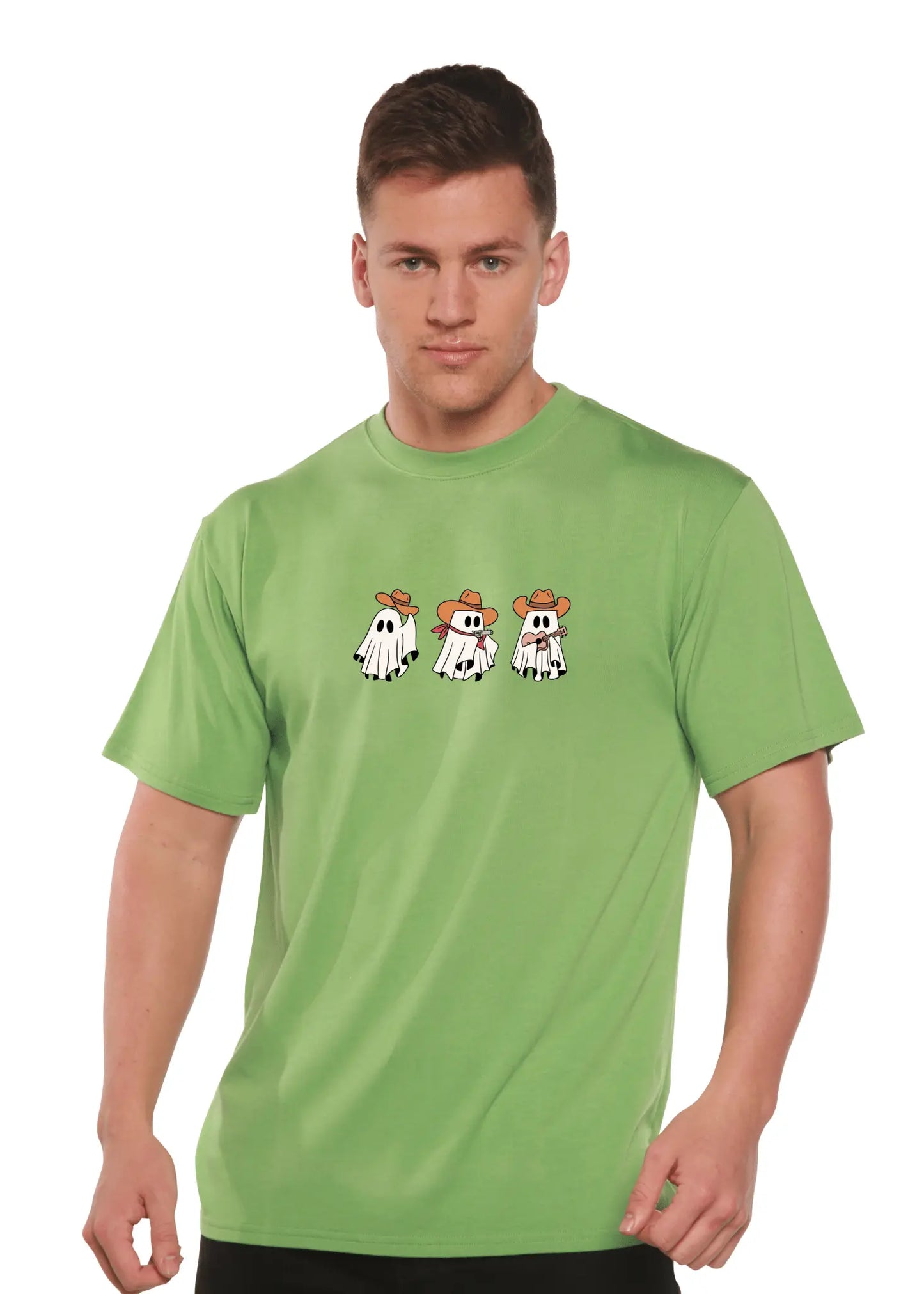 Cowboy Ghosts Unisex Bamboo Viscose/Organic Cotton Short Sleeve Graphic T-Shirt - Blade & Thread
