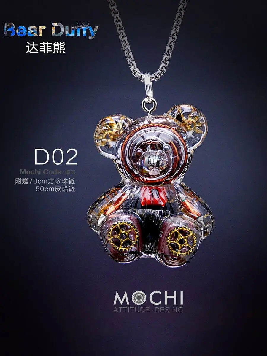 Creative Cyberpunk Duffy Bear Couple Necklace Sweatshirt Pendant - Blade & Thread