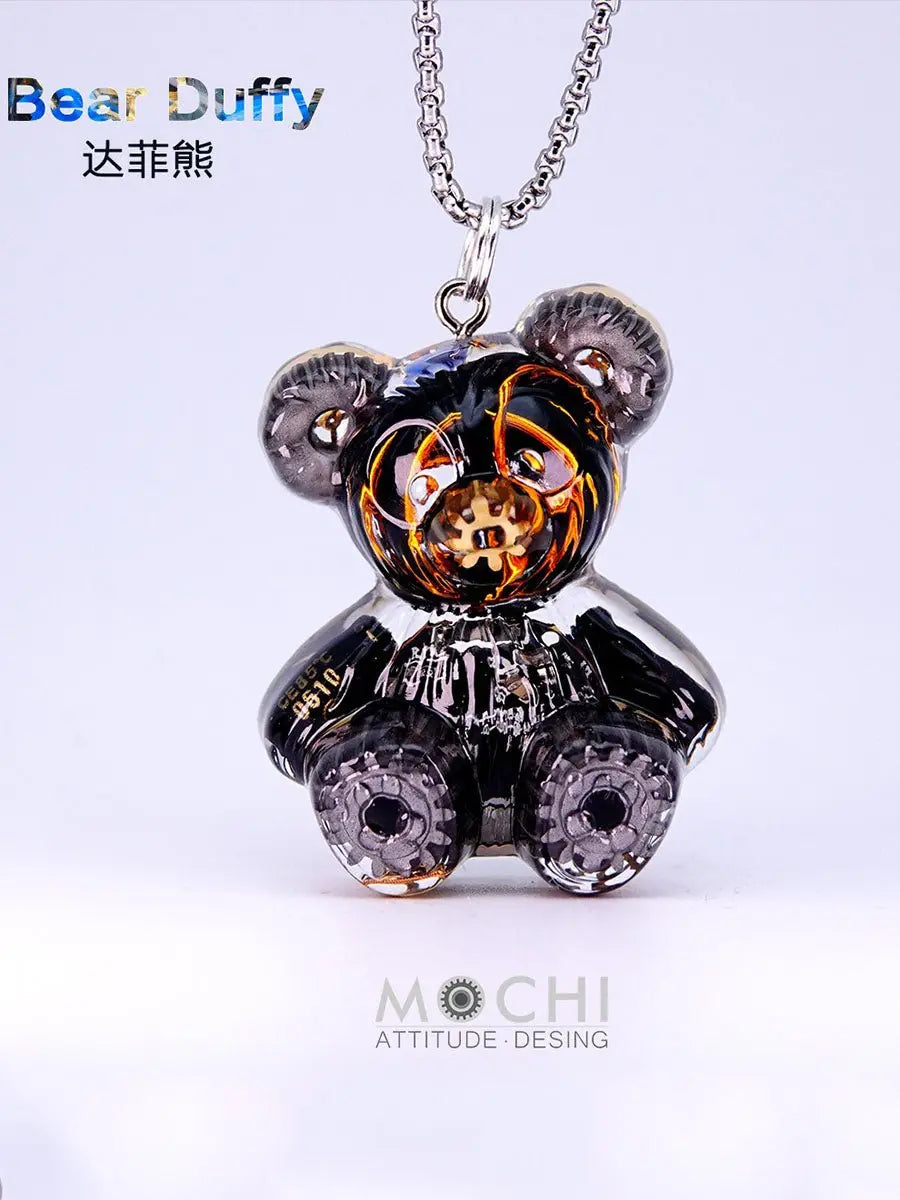 Creative Cyberpunk Duffy Bear Couple Necklace Sweatshirt Pendant - Blade & Thread