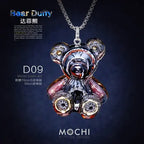 Creative Cyberpunk Duffy Bear Couple Necklace Sweatshirt Pendant nowadaysfashion