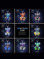 Creative Cyberpunk Duffy Bear Couple Necklace Sweatshirt Pendant nowadaysfashion
