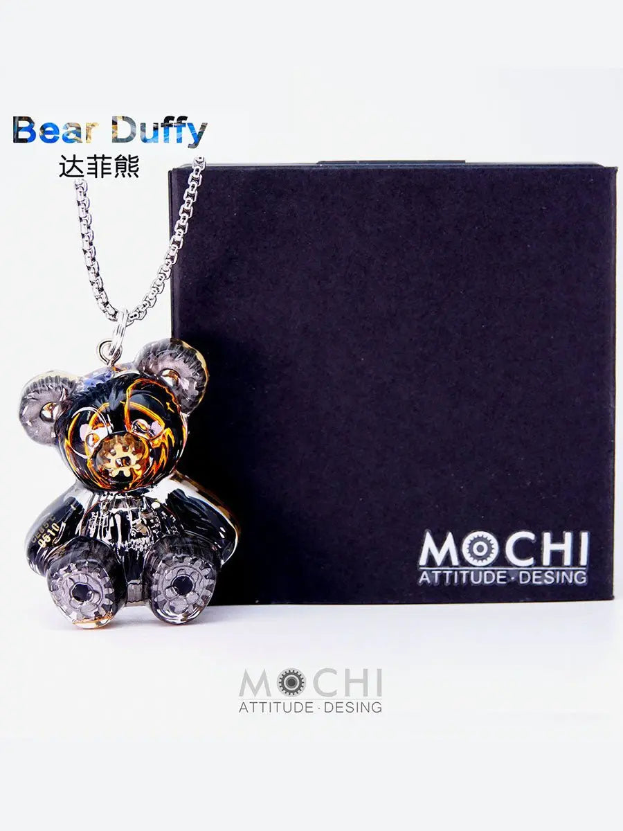 Creative Cyberpunk Duffy Bear Couple Necklace Sweatshirt Pendant - Blade & Thread