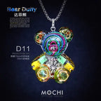 Creative Cyberpunk Duffy Bear Couple Necklace Sweatshirt Pendant nowadaysfashion