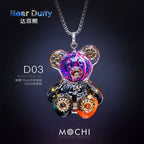 Creative Cyberpunk Duffy Bear Couple Necklace Sweatshirt Pendant nowadaysfashion