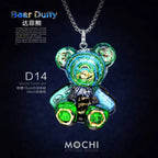 Creative Cyberpunk Duffy Bear Couple Necklace Sweatshirt Pendant nowadaysfashion