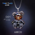 Creative Cyberpunk Duffy Bear Couple Necklace Sweatshirt Pendant nowadaysfashion