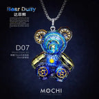 Creative Cyberpunk Duffy Bear Couple Necklace Sweatshirt Pendant nowadaysfashion