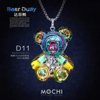 Creative Cyberpunk Duffy Bear Couple Necklace Sweatshirt Pendant nowadaysfashion